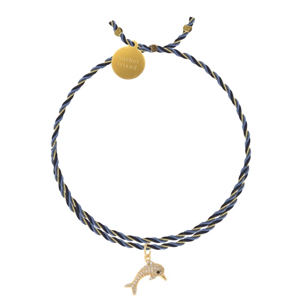  Dolphin - Strass Stone Charm Necklace Gpcn0002