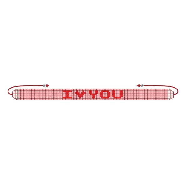 I ♥ You - Mini Glass Bead Bracelet