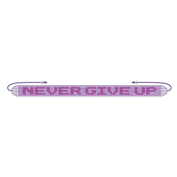 Never Give Up - Mini Glass Bead Bracelet