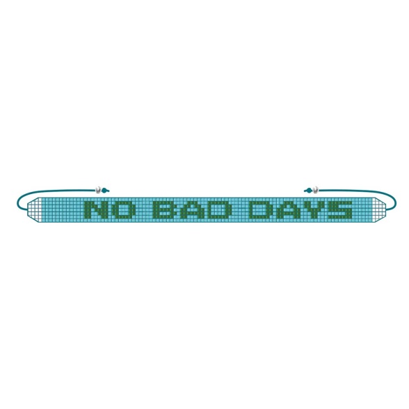 No Bad Days - Mini Glass Bead Bracelet