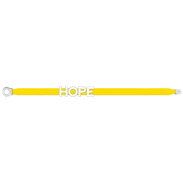  Silver Letter Satin Bracelet "HOPE" SSTB0010