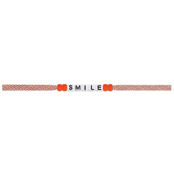  Square Letter & Pony Bead Bracelet "Smile" SLPB0010