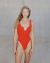  Ava - ONE SIZE One Piece Swimsuit-Cranberry SWFB04-Cranberry