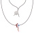  Coral Charm Necklace - Grey Crcn0003