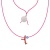 Coral Charm Necklace - Neon Pink