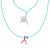 Coral Charm Necklace - Turquoise