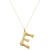  E Letter - Silver Gold Plated Chain Necklace GDCN5010