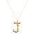  J Letter - Silver Gold Plated Chain Necklace GDCN5015