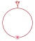  Heart - Painted Freshwater Pearl Bracelet FPBC0004