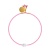 Mini Glass Bead & Freshwater Pearl Bracelet - Hot Pink