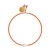  Mini Glass Bead & Freshwater Pearl Bracelet - Orange Gbfb0001