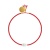  Mini Glass Bead & Freshwater Pearl Bracelet - Red Gbfb0009