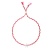  Heart - Red Ribbon - Silver Bracelet SLCB0077