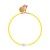 Mini Glass Bead & Freshwater Pearl Bracelet - Yellow